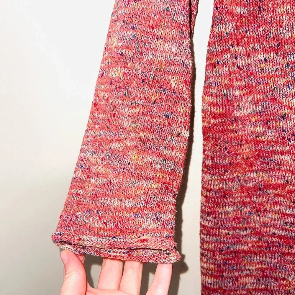 BDG Urban Outfitters Red Multicolor Marled Knit Pullover Sweater Medium Women’s